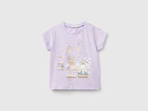 Maglietta in cotone bio con stampa