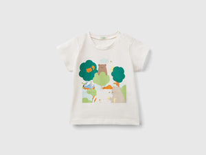 Maglietta in cotone bio con stampa