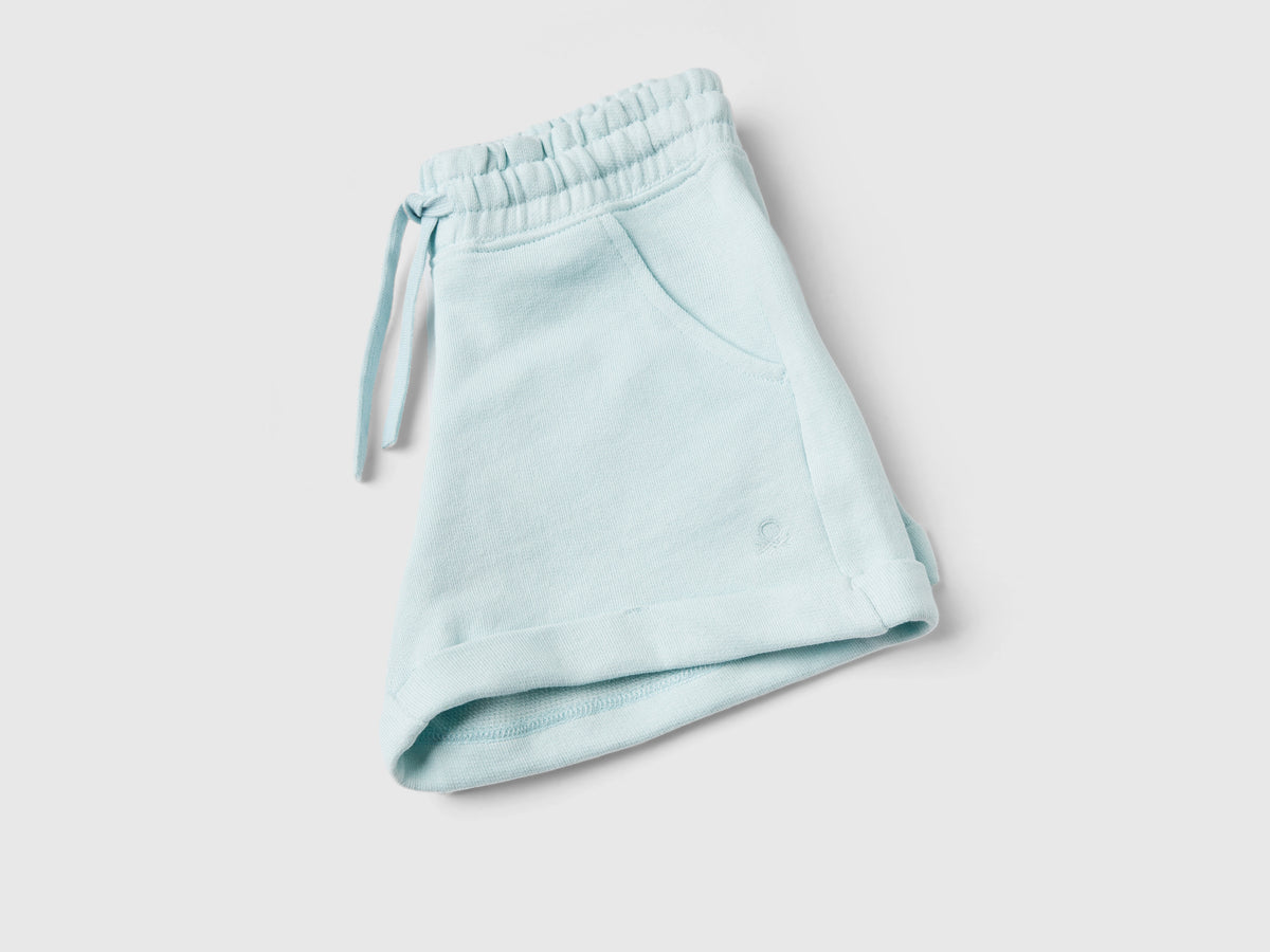 Shorts in felpa 100% cotone