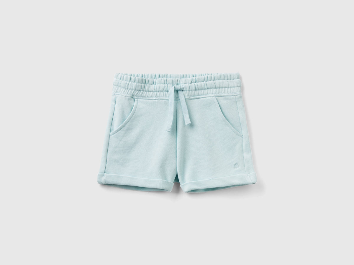 Shorts in felpa 100% cotone