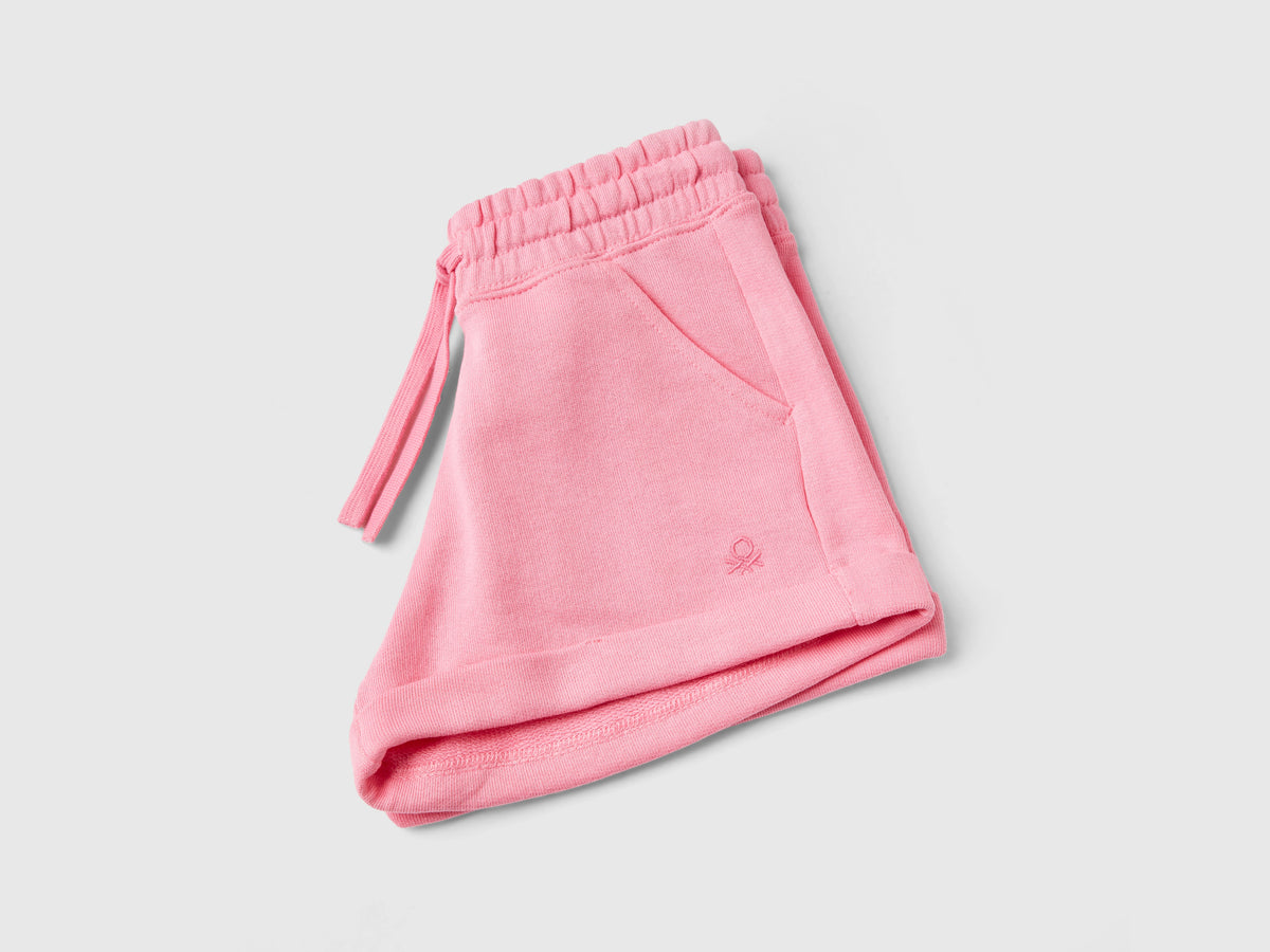 Shorts in felpa 100% cotone