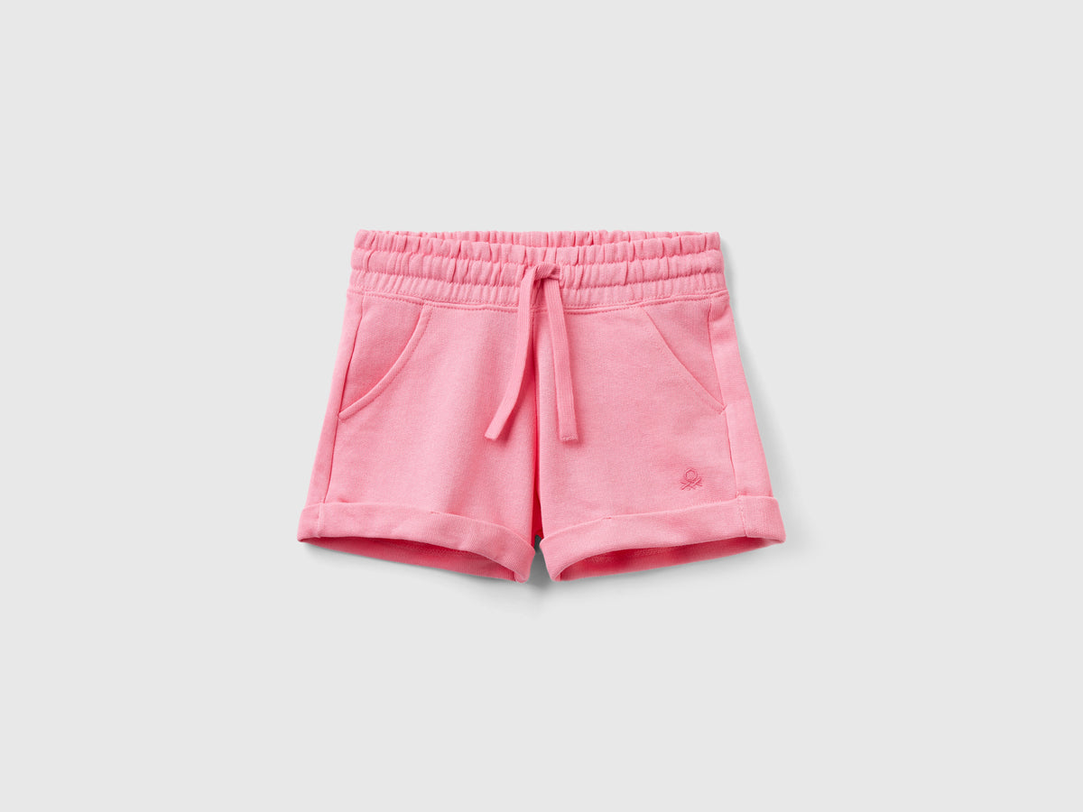 Shorts in felpa 100% cotone