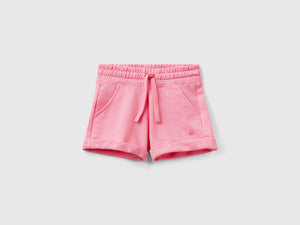 Shorts in felpa 100% cotone