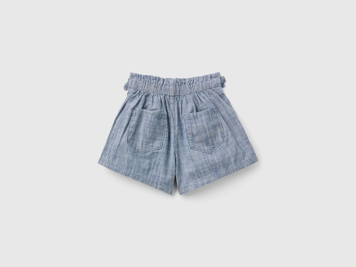 Shorts paperbag in chambray