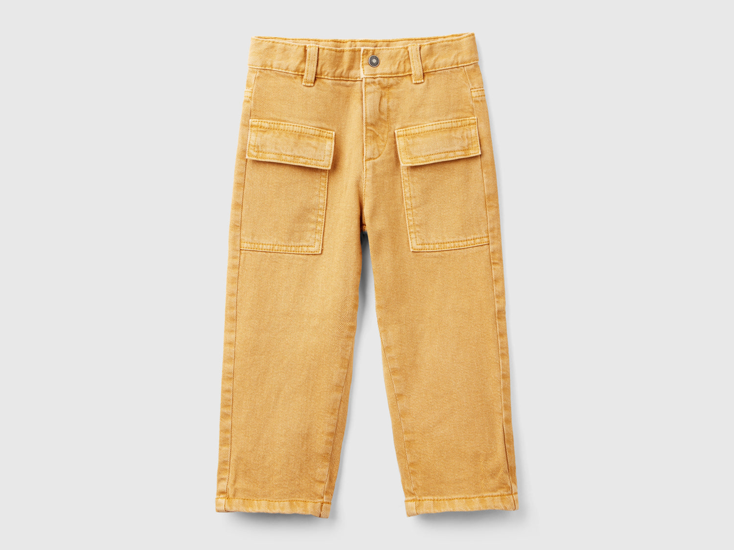 Pantaloni con tasconi da bimbo cammello | Benetton Outlet