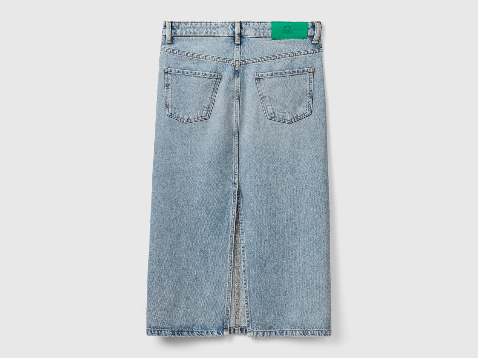Longuette di jeans da donna celeste 2 | Benetton Outlet