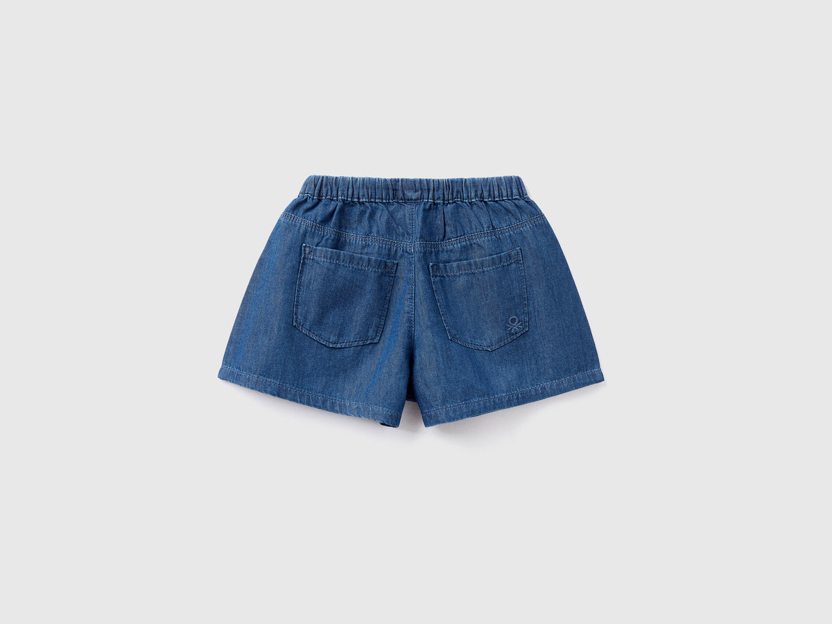 Shorts leggeri effetto jeans