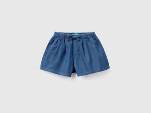 Shorts leggeri effetto jeans