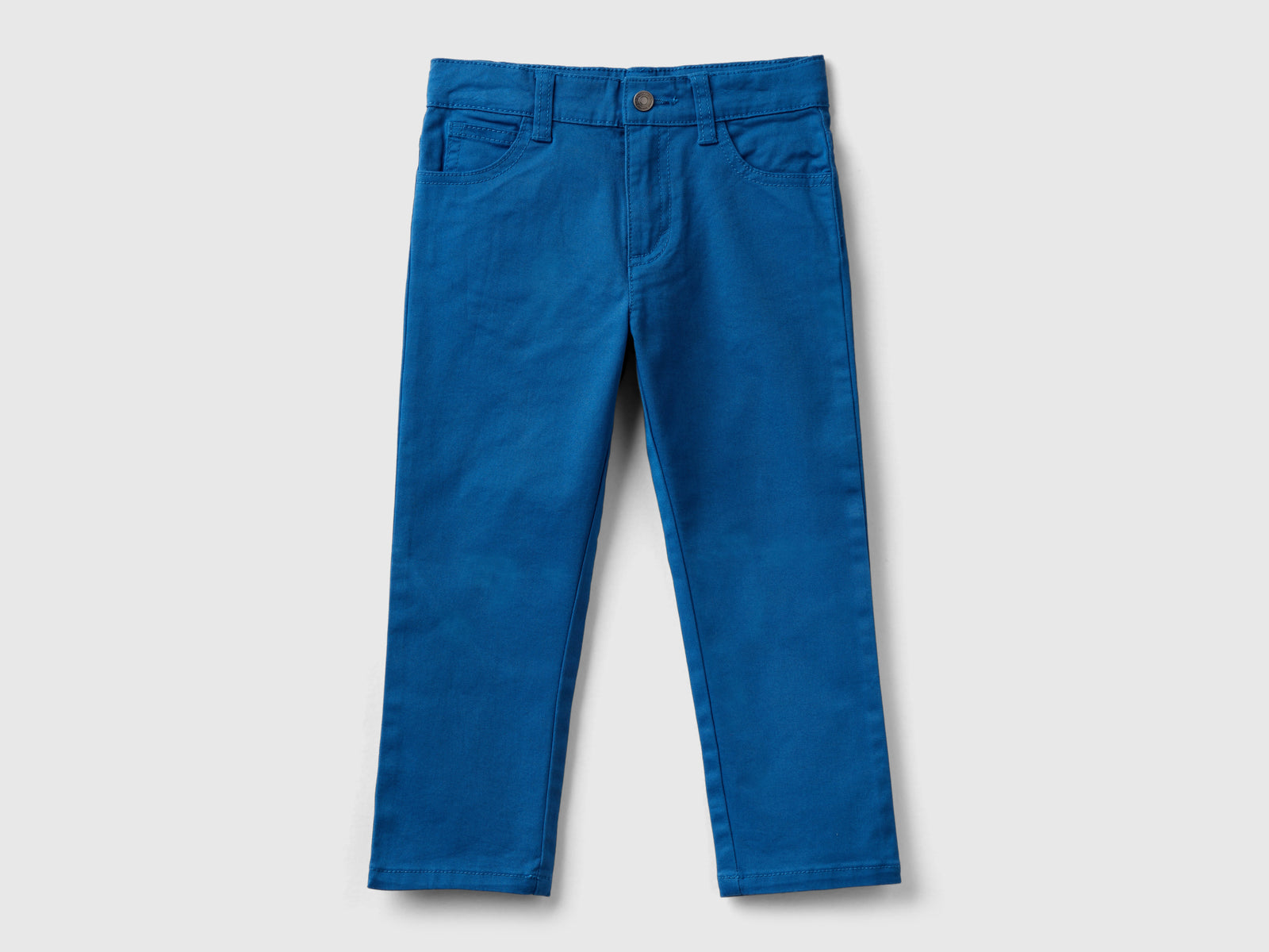 Pantaloni slim fit cinque tasche da bimbo blu | Benetton Outlet