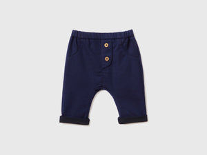 Pantaloni in misto cotone stretch