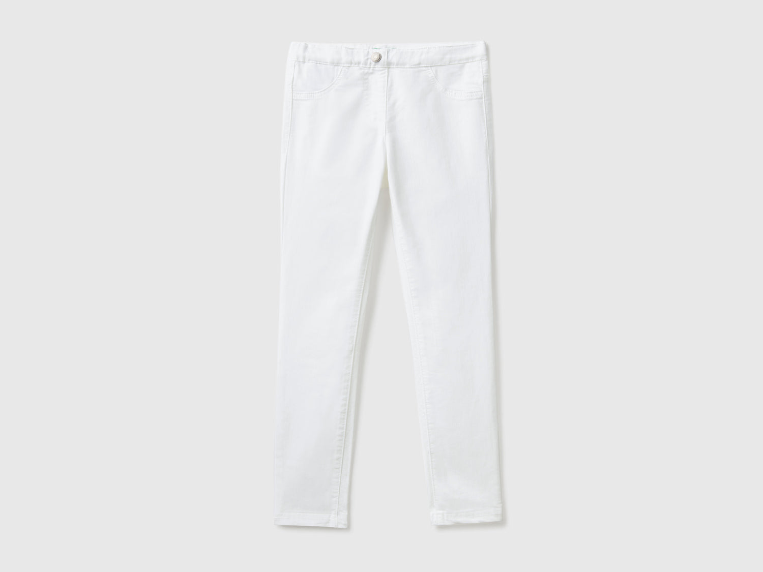 Super skinny trousers da bambina bianco | Benetton Outlet