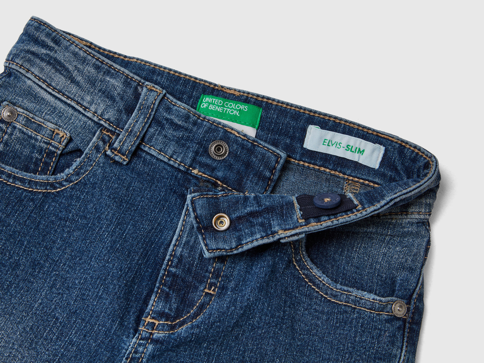 Jeans slim fit da bimbo blu scuro 3 | Benetton Outlet