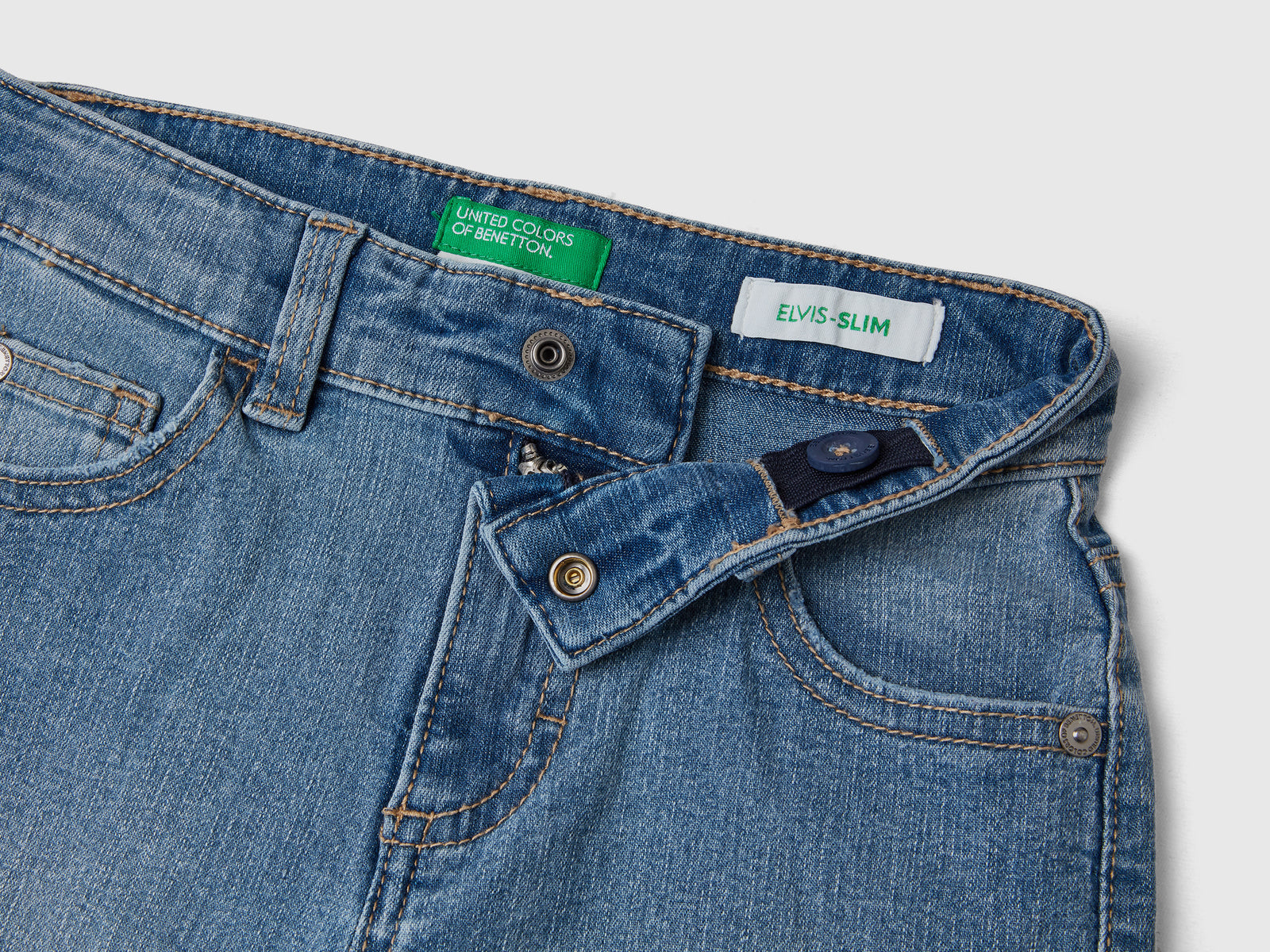Jeans slim fit da bimbo celeste 3 | Benetton Outlet