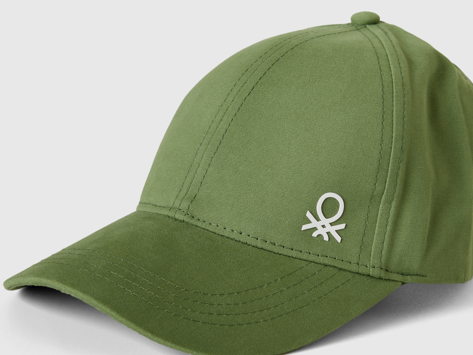 Cappellino con visiera da bambino verde militare 3 | Benetton Outlet