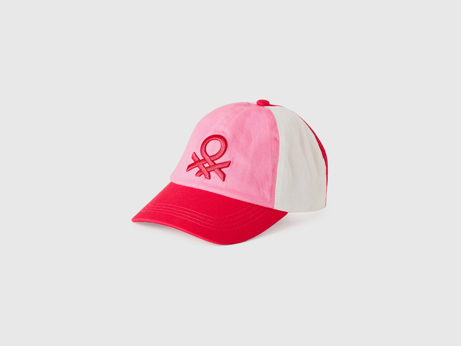 Cappellino baseball con logo da bimbo fucsia | Benetton Outlet