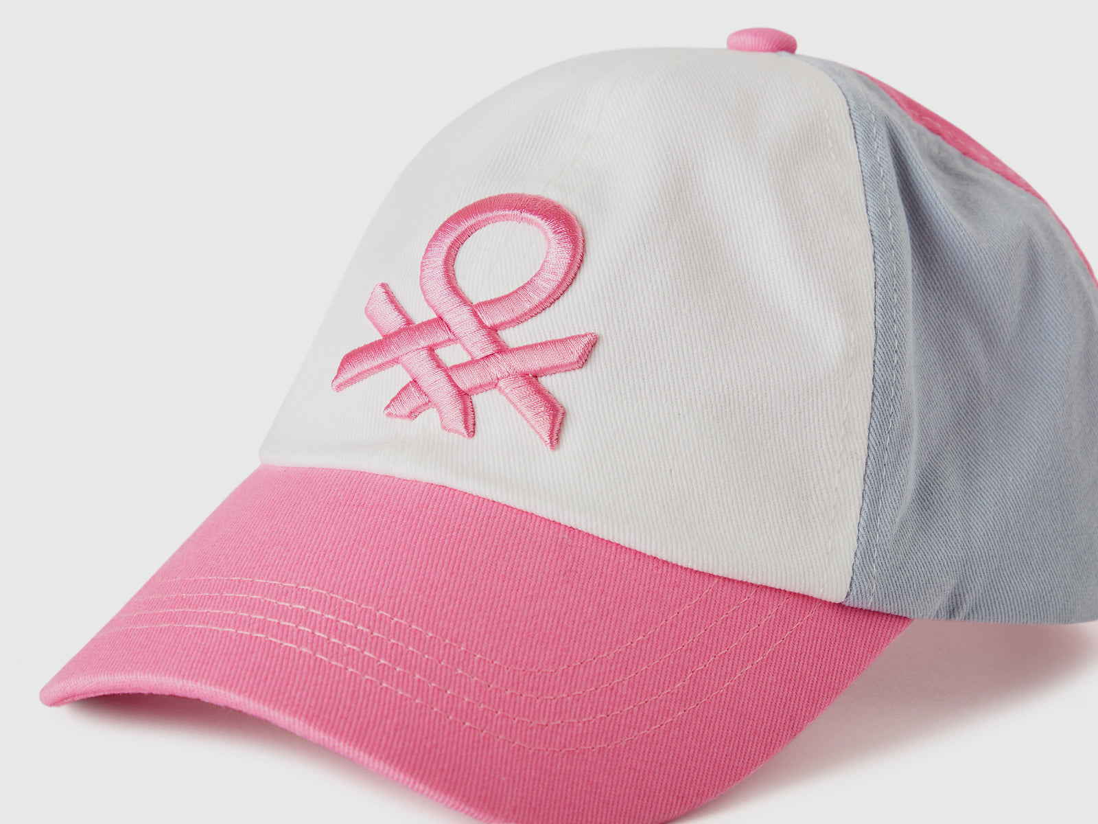 Cappellino baseball con logo da bimbo rosa 3 | Benetton Outlet