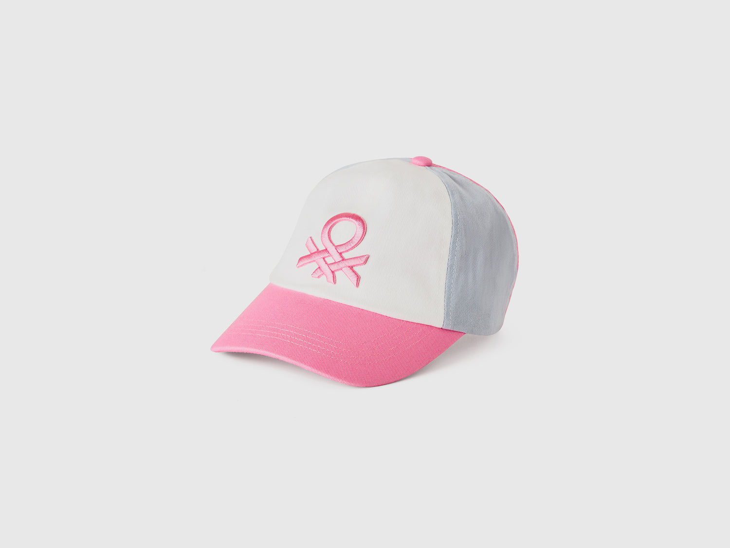Cappellino baseball con logo da bimbo rosa | Benetton Outlet