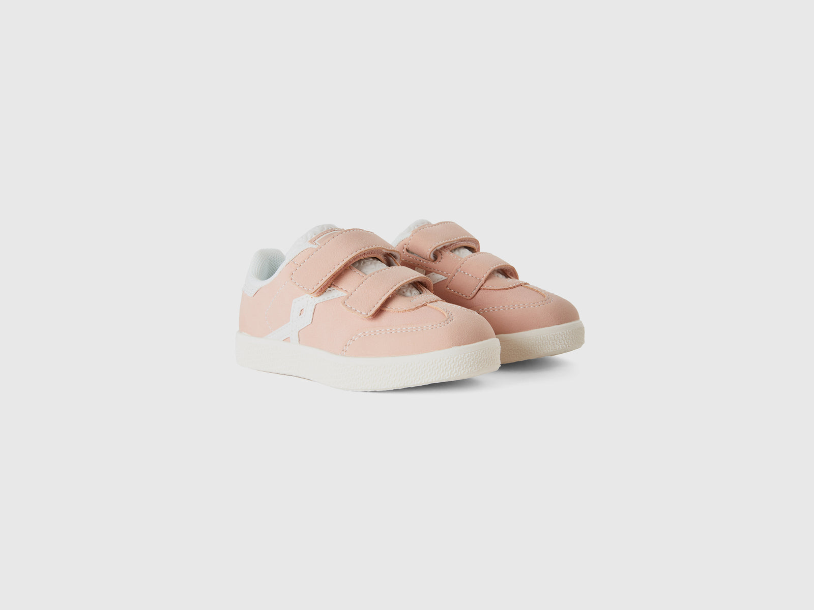 Sneakers in tessuto spalmato da bimbo rosa tenue 3 | Benetton Outlet