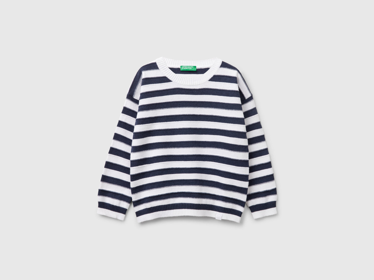 Maglia a righe in misto cotone da bimbo multi-color | Benetton Outlet