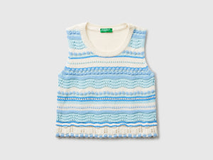 Top in maglia lavorato