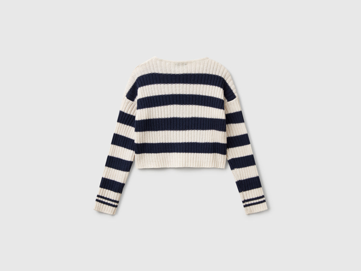 Maglia a righe bicolor