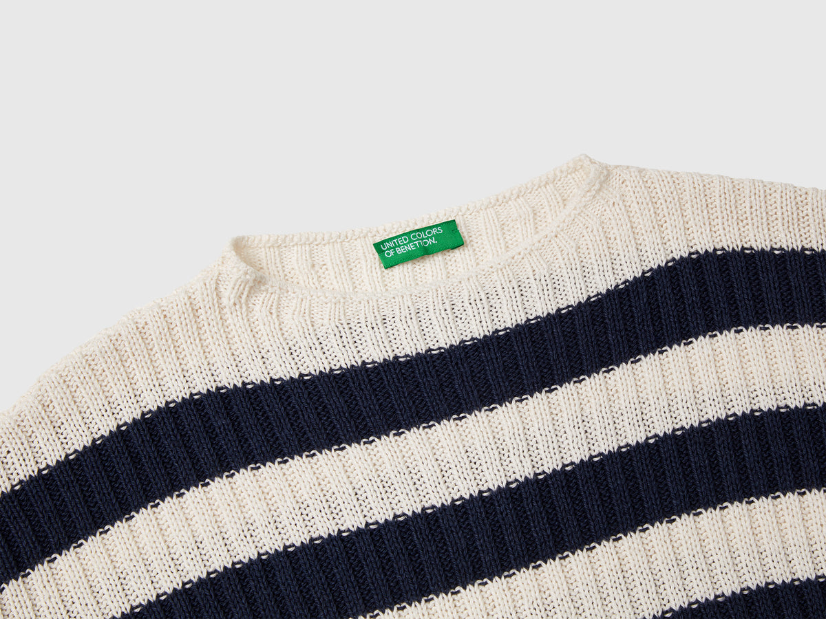 Maglia a righe bicolor