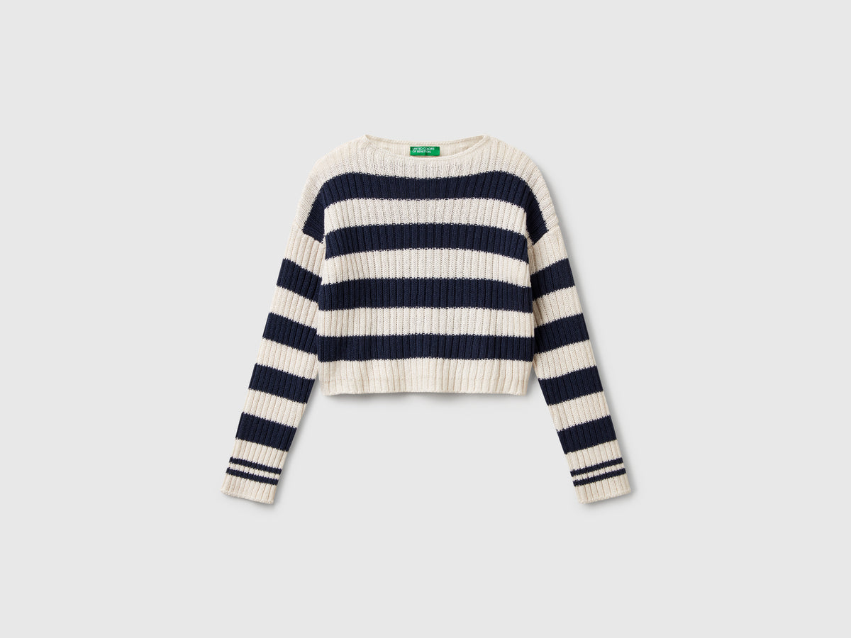 Maglia a righe bicolor