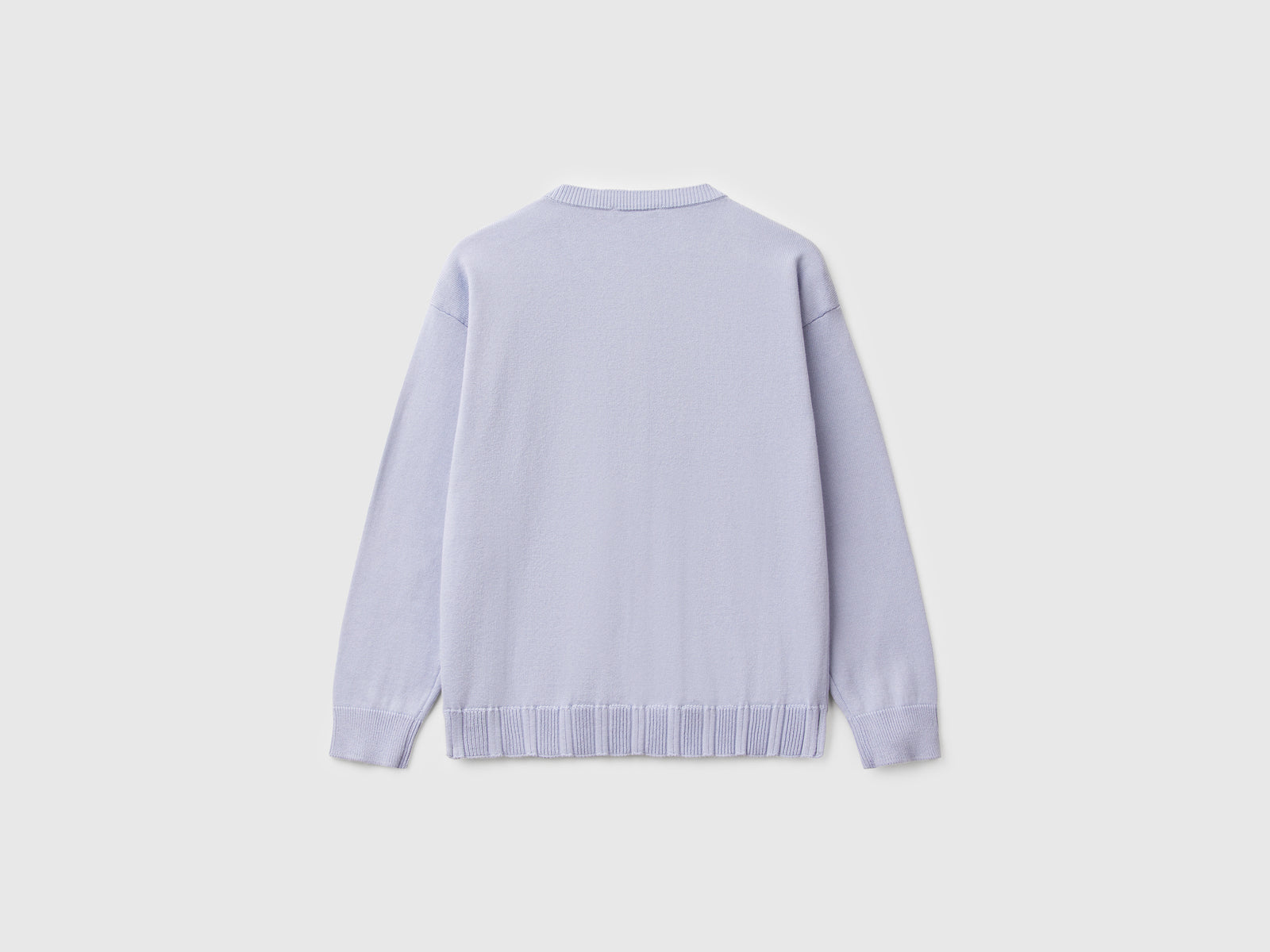 Cardigan girocollo in puro cotone da bambina pervinca 2 | Benetton Outlet