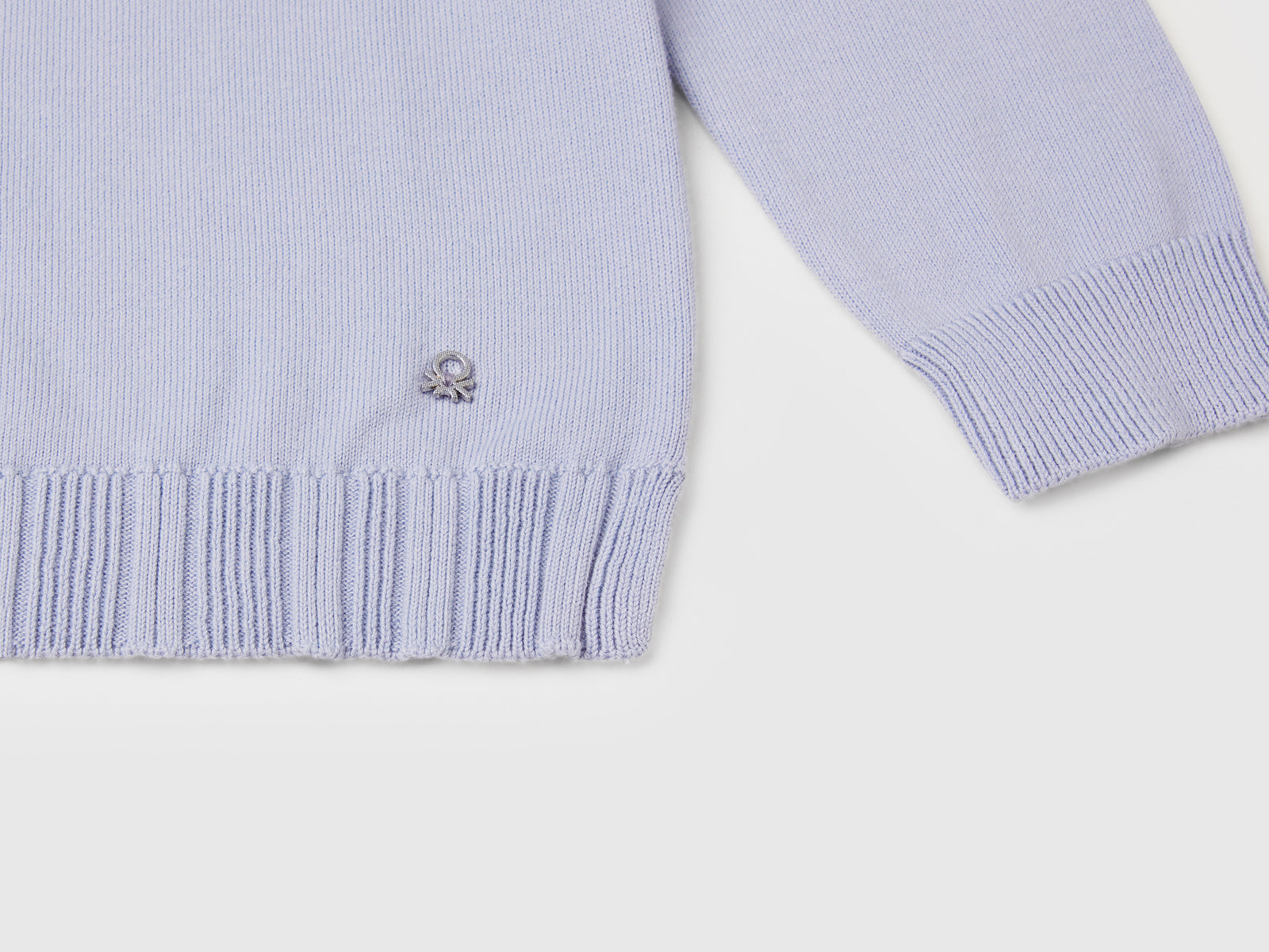 Cardigan girocollo in puro cotone da bambina pervinca 3 | Benetton Outlet