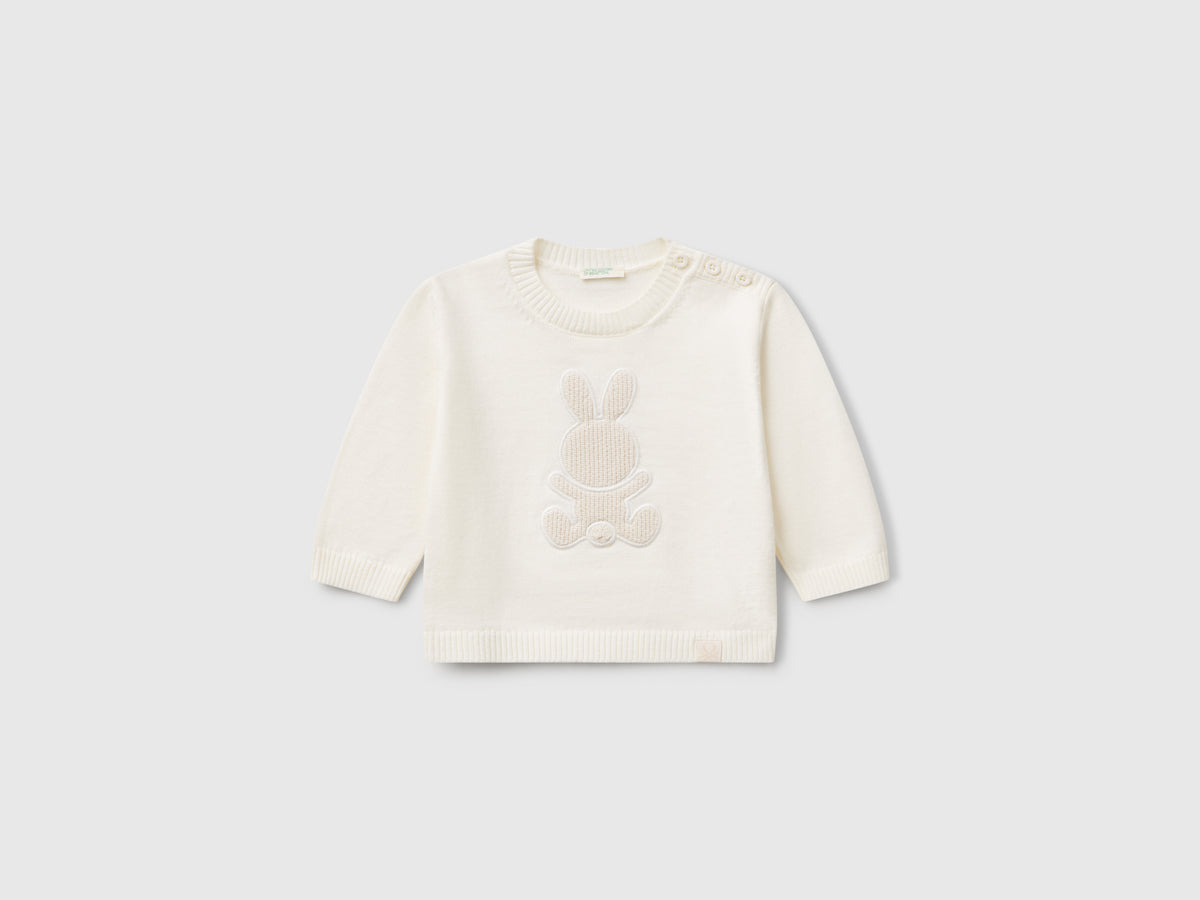 Maglia con patch coniglio