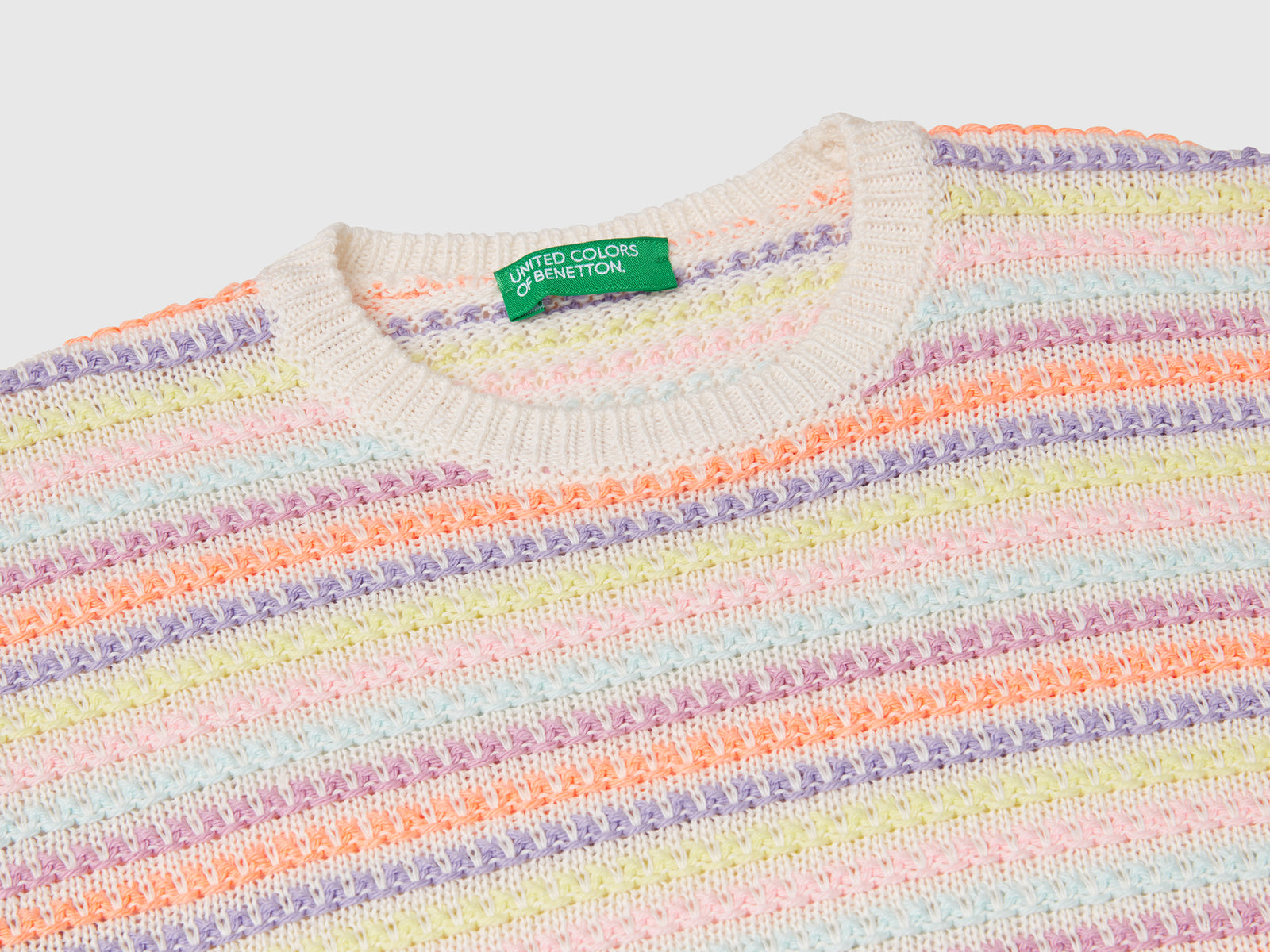 Maglia a righe da bimba multi-color 3 | Benetton Outlet