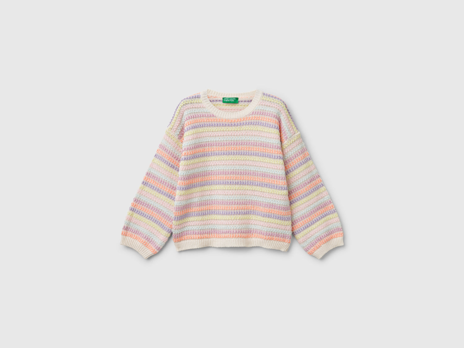 Maglia a righe da bimba multi-color | Benetton Outlet
