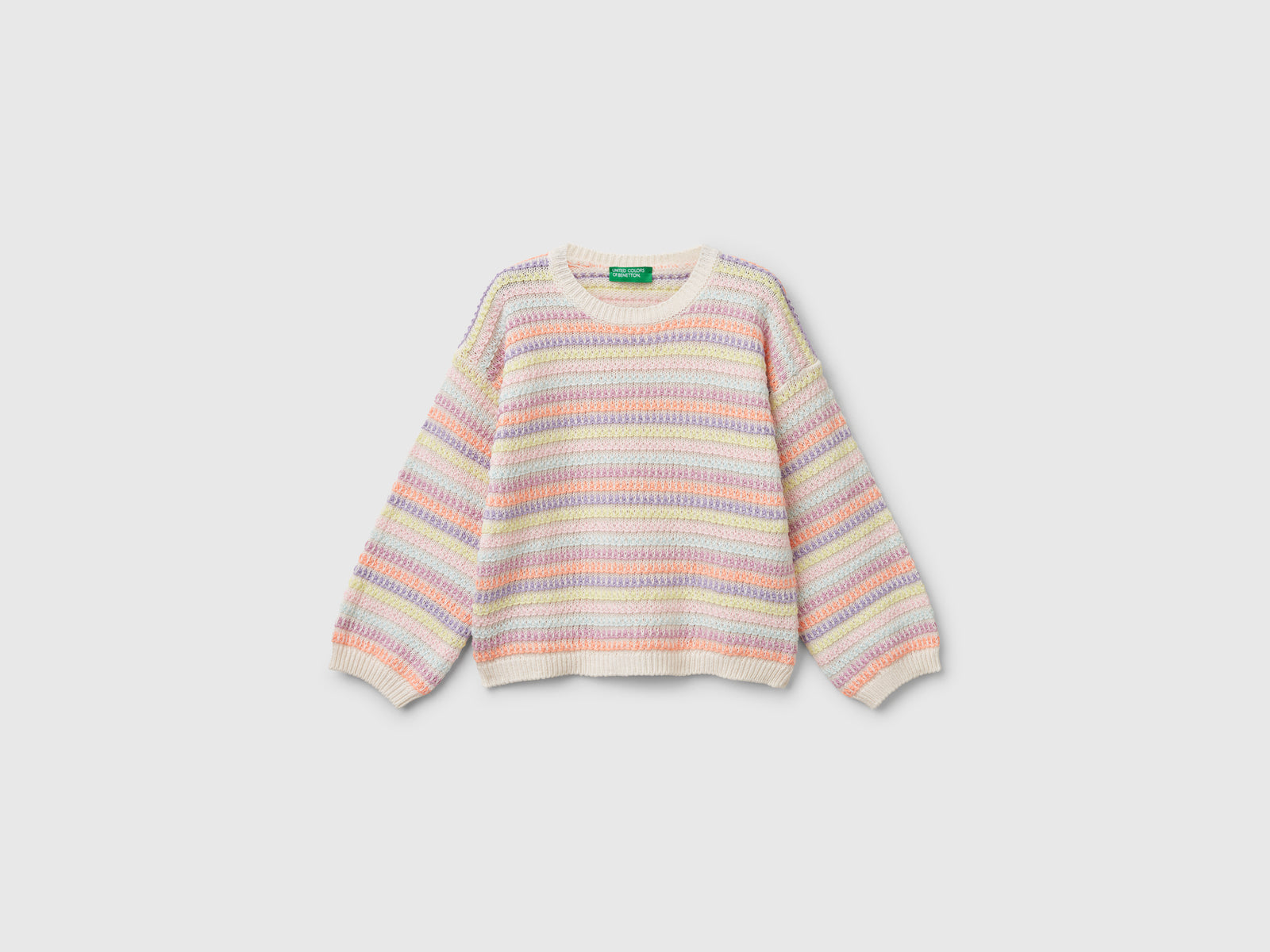 Maglia a righe da bimba multi-color | Benetton Outlet