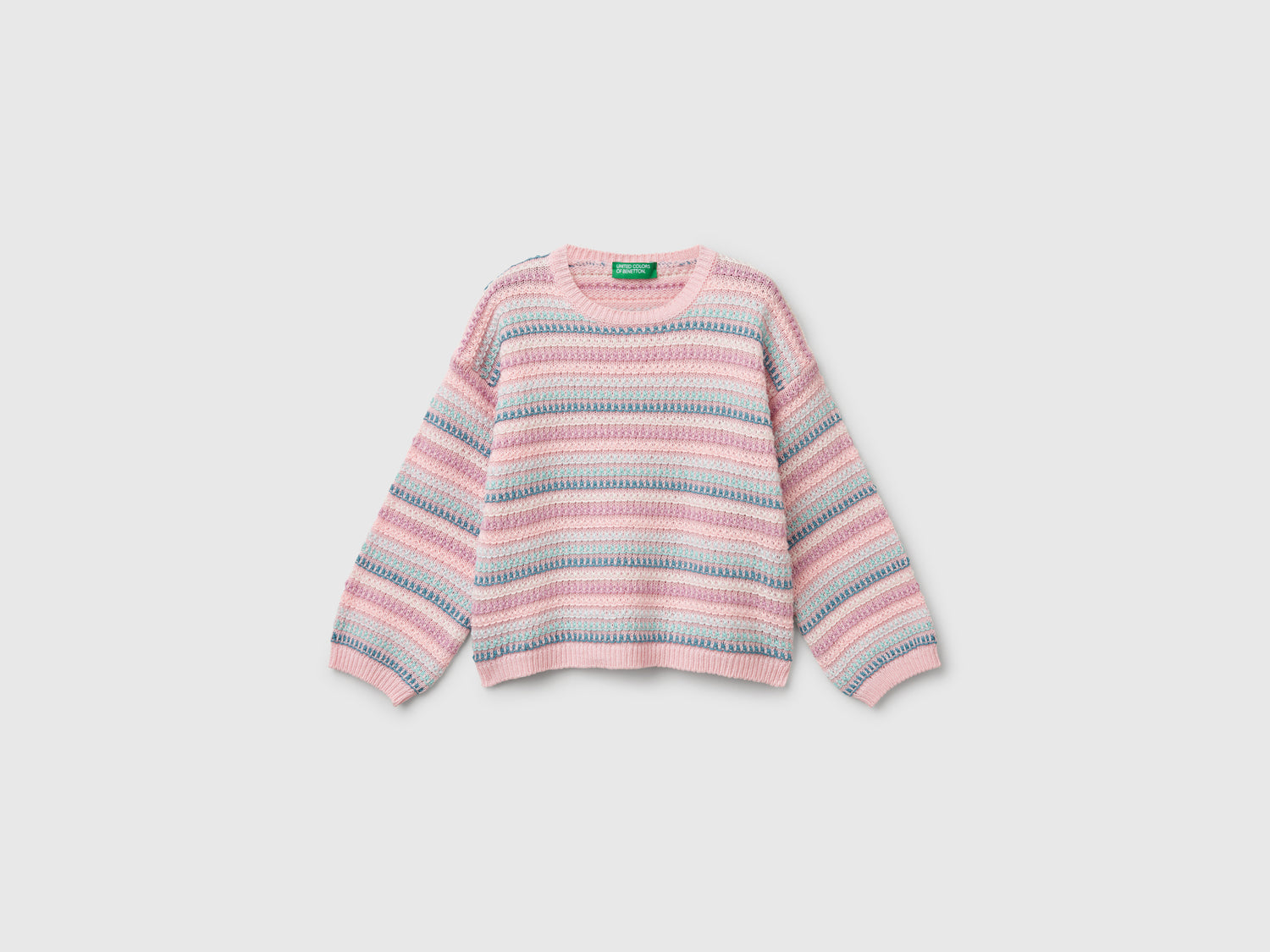 Maglia a righe da bimba multi-color | Benetton Outlet