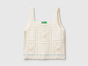 Top in maglia con stelle