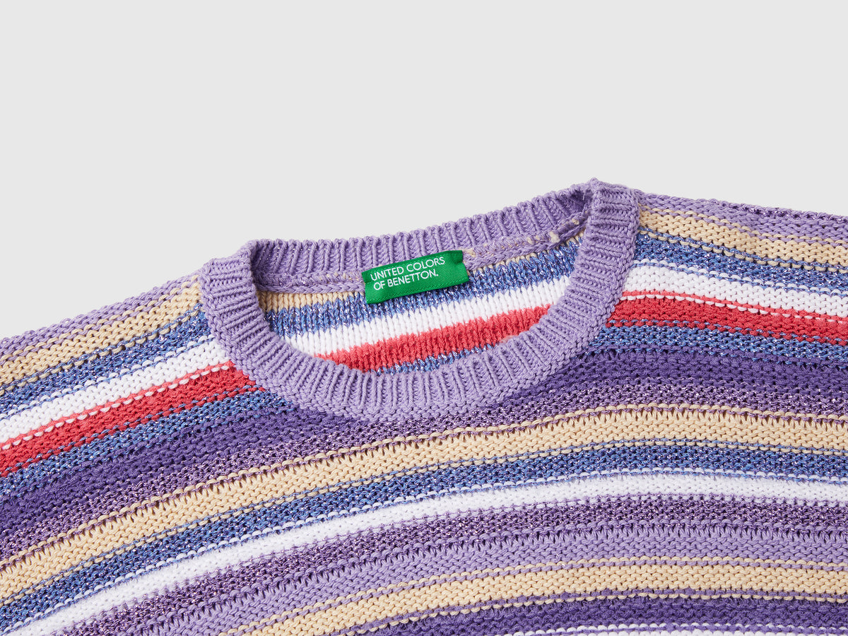Maglia a righe con lurex