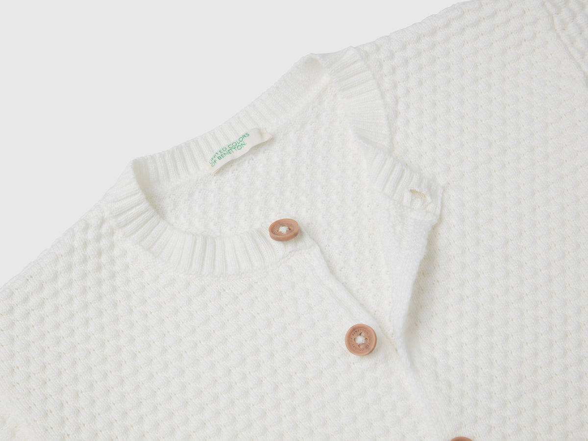 Cardigan lavorato 100% cotone