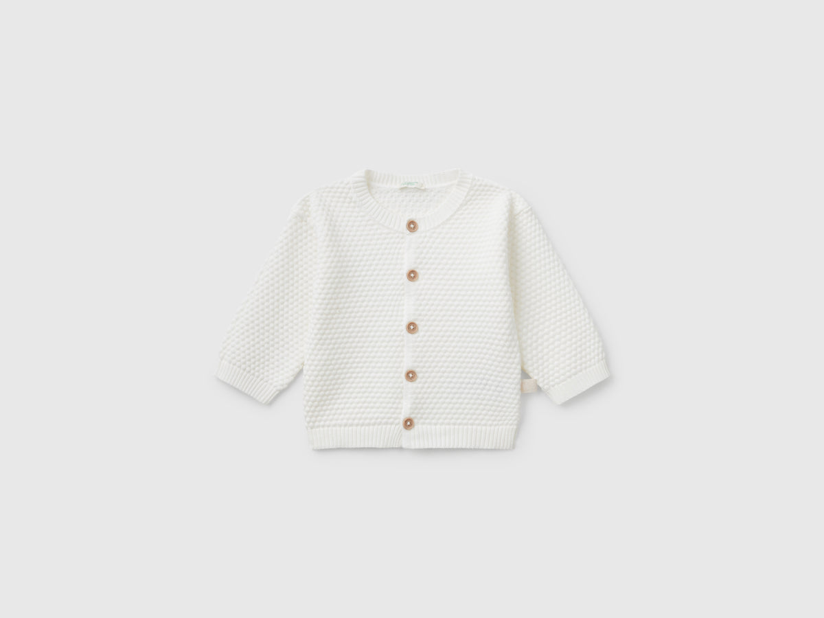 Cardigan lavorato 100% cotone