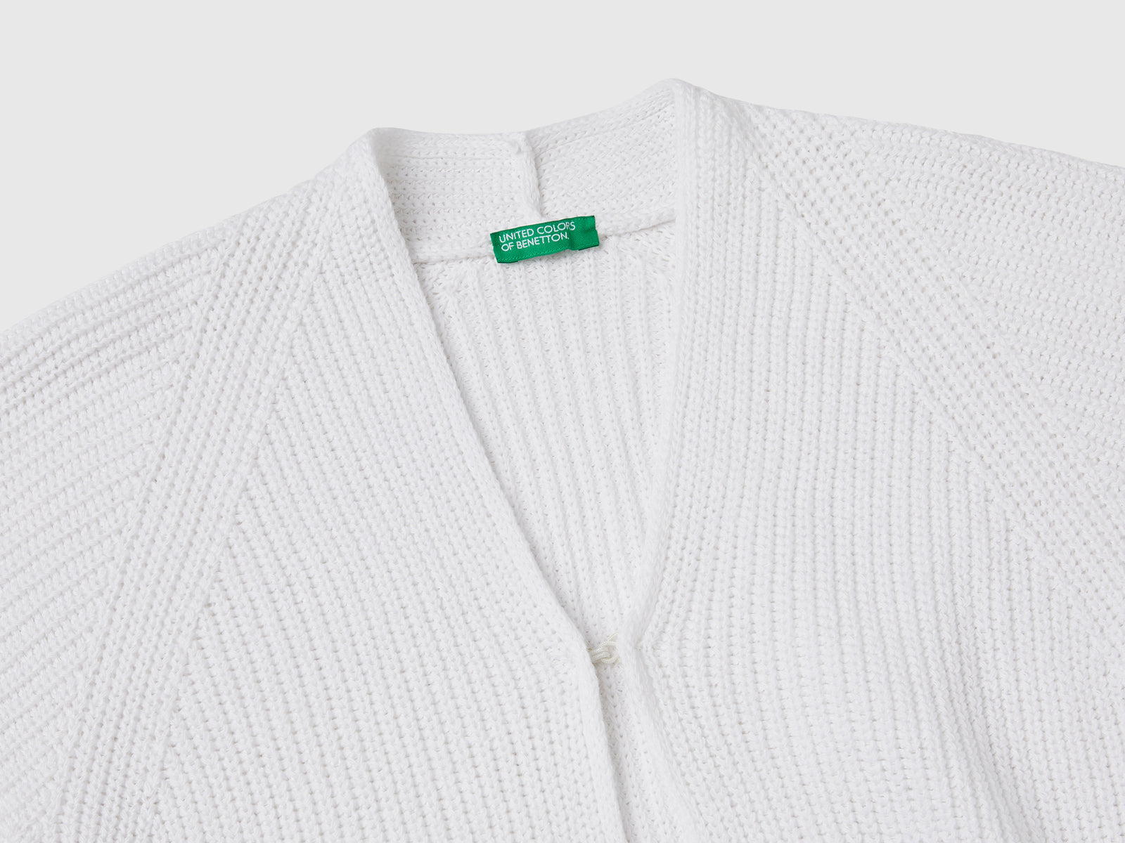 Cardigan a manica corta da bambina bianco 3 | Benetton Outlet