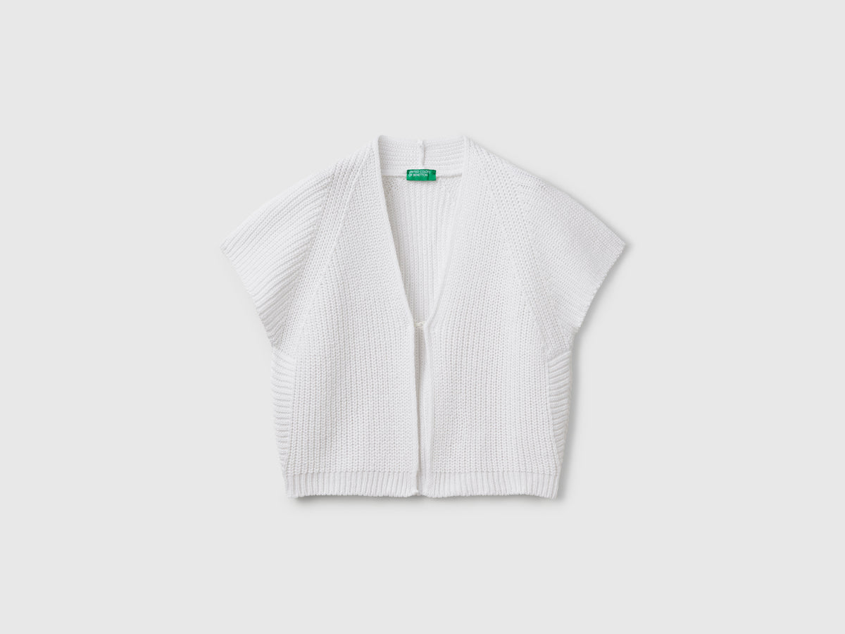 Cardigan a manica corta
