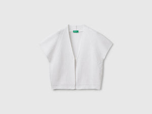 Cardigan a manica corta