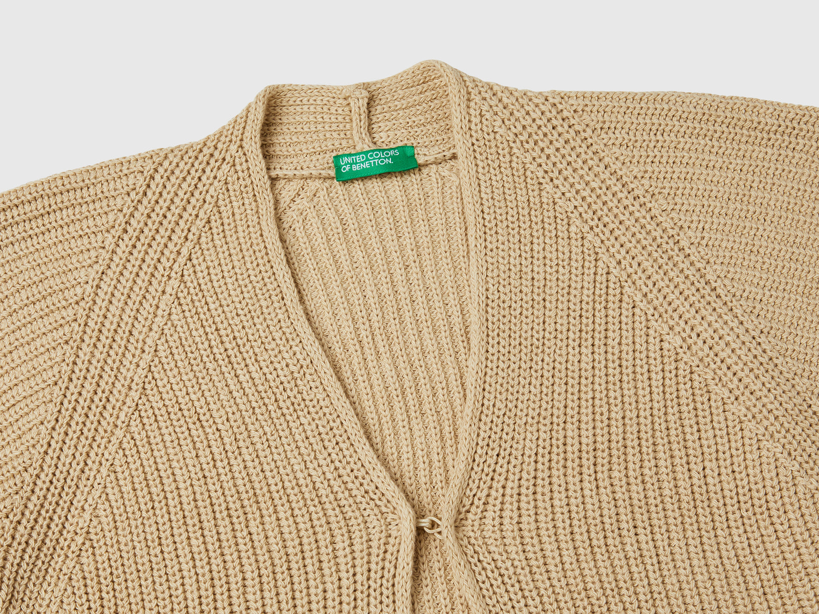 Cardigan a manica corta da bambina beige 3 | Benetton Outlet