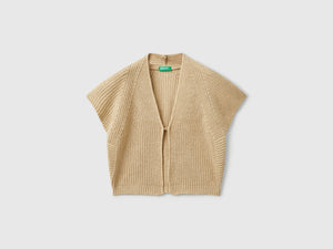 Cardigan a manica corta
