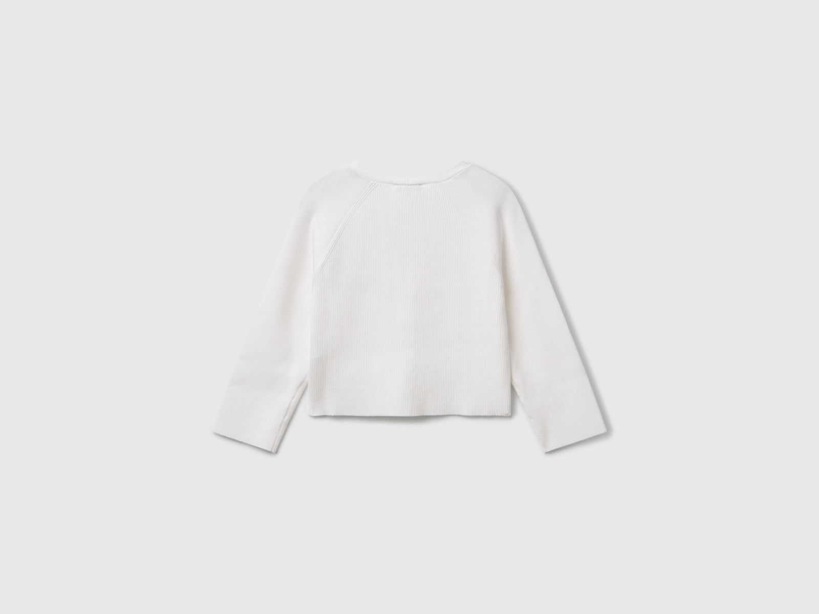 Cardigan slim fit da bambina bianco 2 | Benetton Outlet