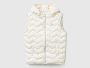 Gilet imbottito con cappuccio