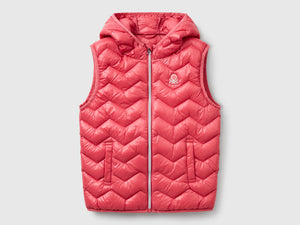 Gilet imbottito con cappuccio