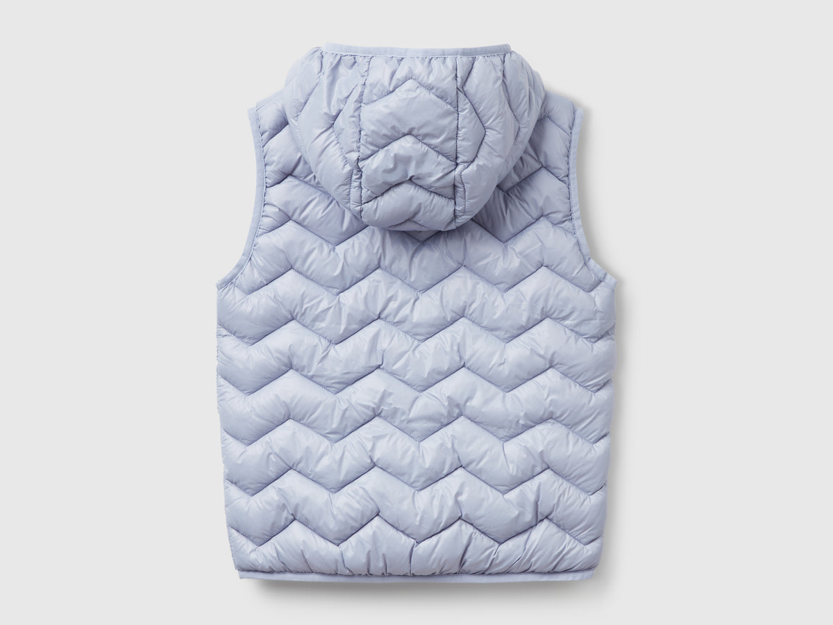 Gilet imbottito con cappuccio