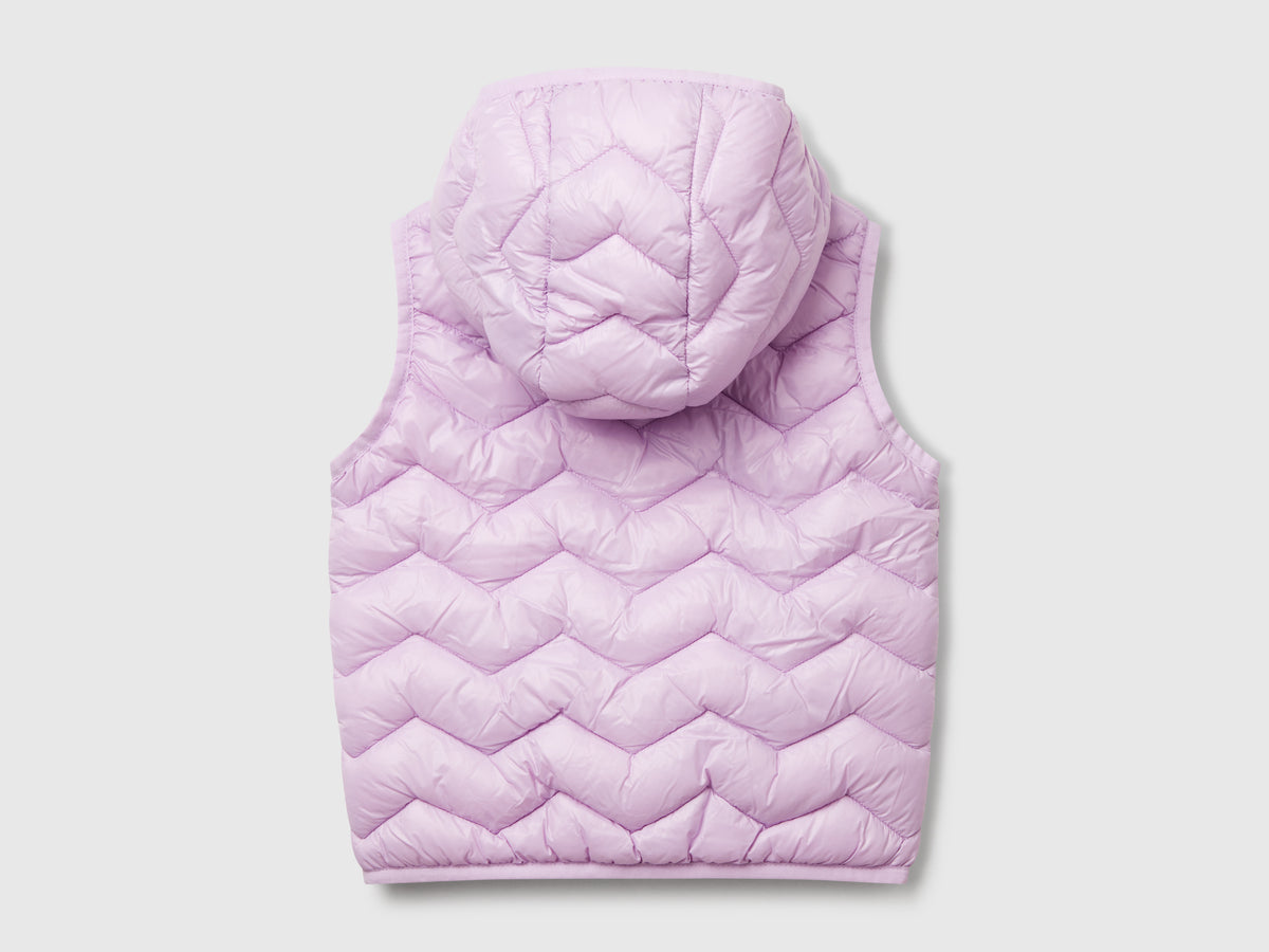 Gilet imbottito con cappuccio