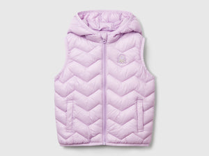 Gilet imbottito con cappuccio