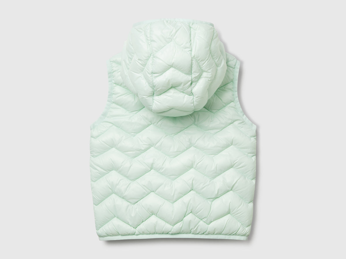 Gilet imbottito con cappuccio